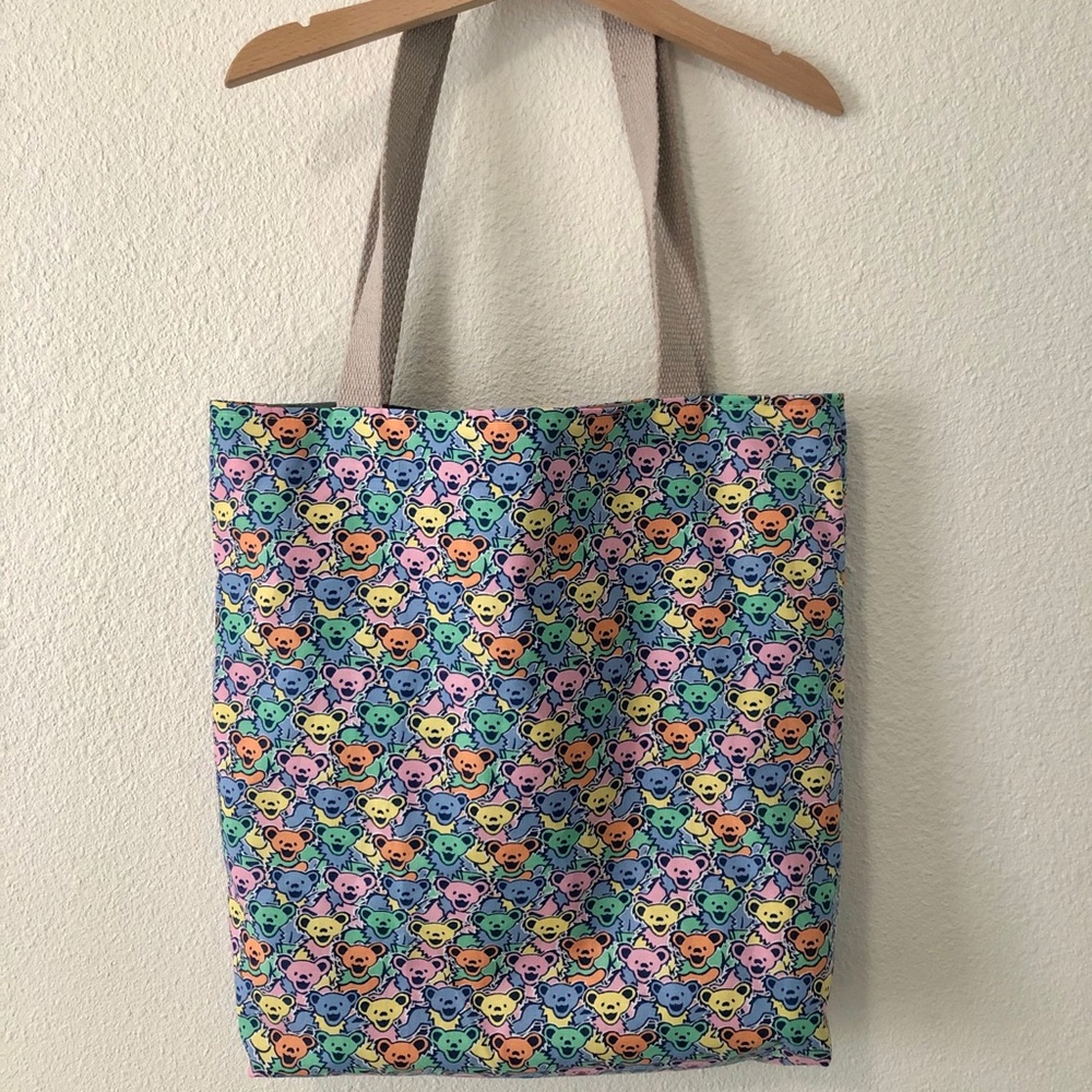 Handmade Grateful Dead Tie Dye Reversible Tote Bag